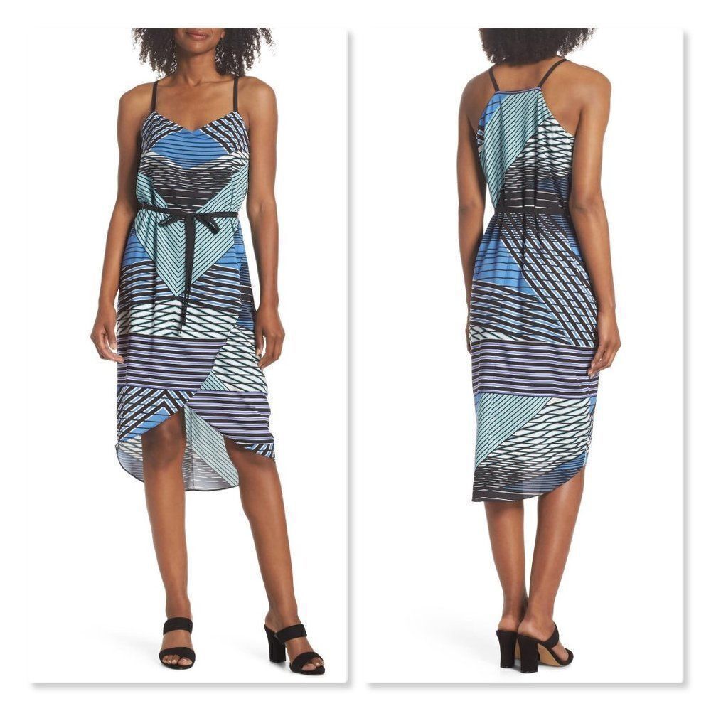 Felicity & Coco Heidi Geo Print Dress sz XS